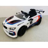 BMW M6 BATTERY POWERED CHILDS CAR, FORWARD GEARS.