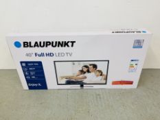 A BOXED BLAUPUNKT 40 INCH FULL HD LED TV - SOLD AS SEEN.