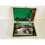 FAITHFULL TOOLS WOODEN CASED CARPENTRY TOOL KIT CONTAINING No.