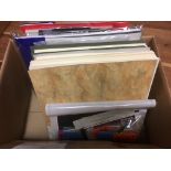BOX WITH GB COLLECTION ON LEAVES, MINT COMMEMS TO ABOUT 1986, ALSO SOUVENIR PACKS,