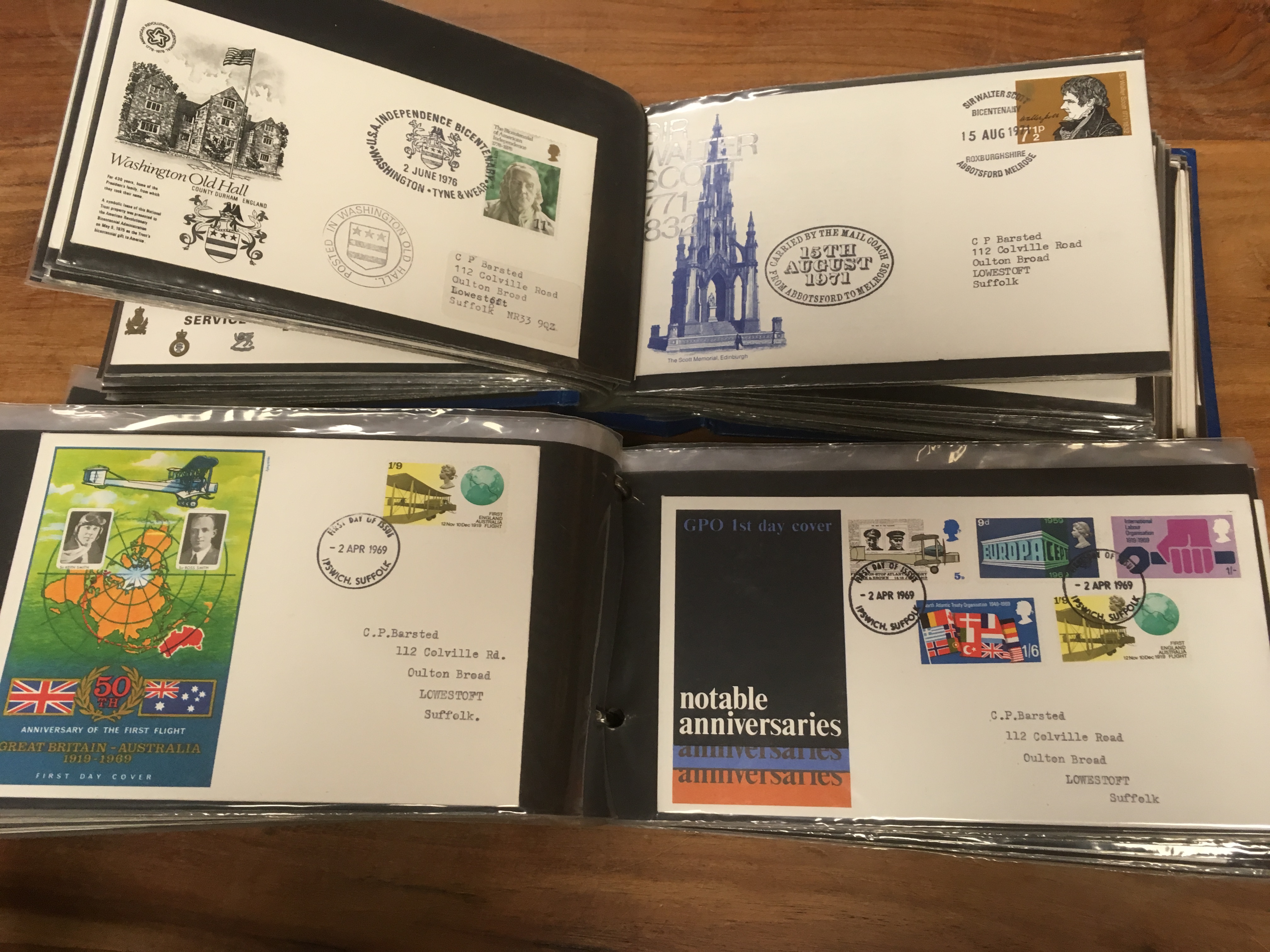 BOX WITH GB FIRST DAY COVERS IN TWO ALBUMS AND LOOSE, - Image 2 of 4