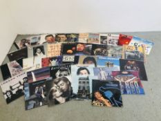 CASE CONTAINING APPROX 36 RECORD ALBUMS TO INCLUDE THE BEATLES, ABBA, NEIL DIAMOND, THE CARPENTERS,