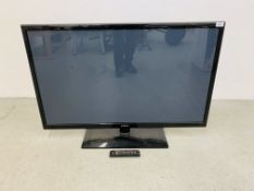 A SAMSUNG 43 INCH FLAT SCREEN TV MODEL PS43F4500AW - SOLD AS SEEN.