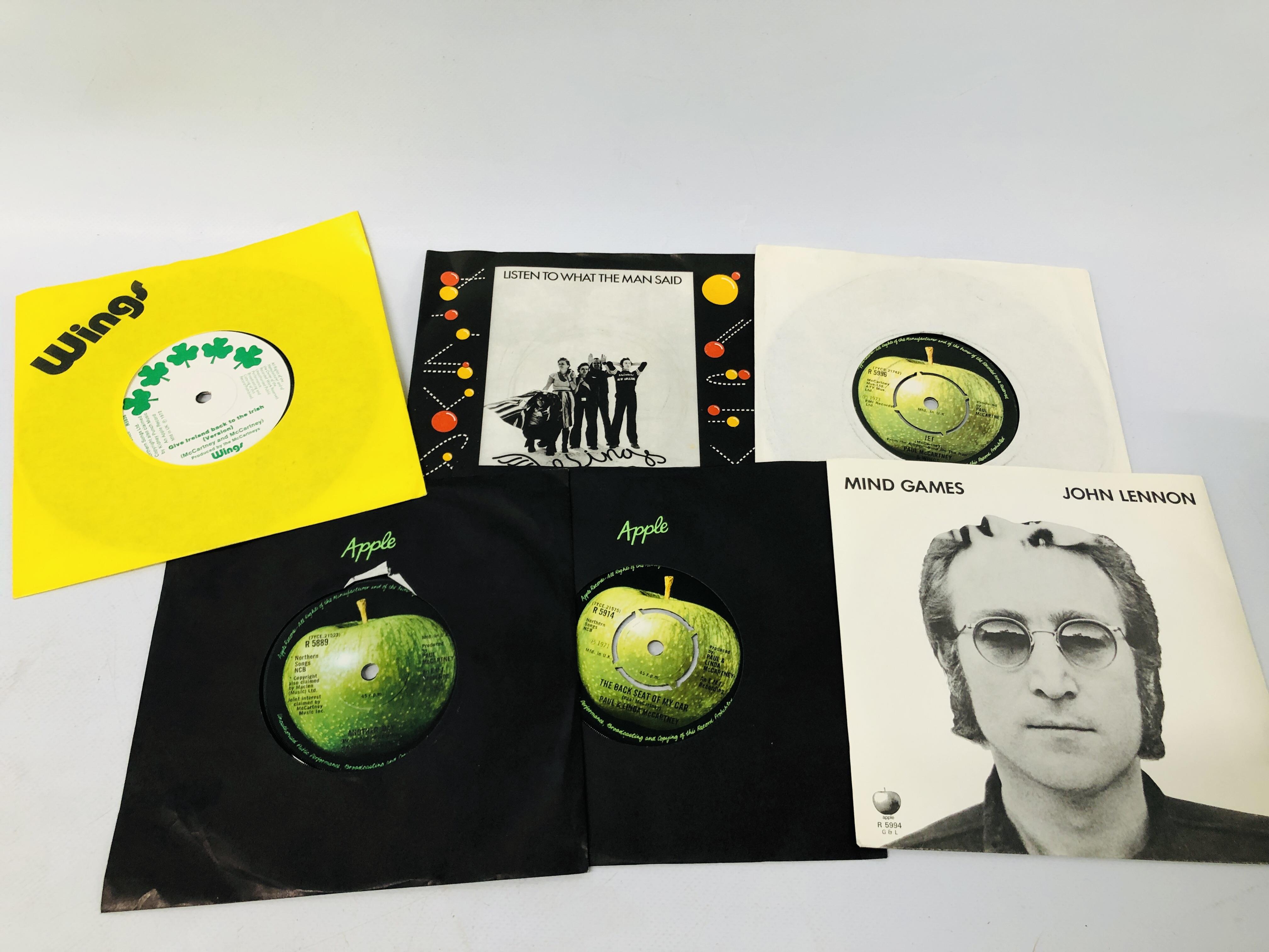 CASE CONTAINING APPROX 60 SINGLES RECORDS RELATING TO THE BEATLES AND PAUL McCARTNEY TO INCLUDE - Image 5 of 11