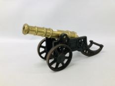 VINTAGE CAST AND BRASS MODEL CANON