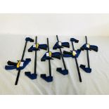 6 X IRWIN QUICK GRIP CLAMPS 32CM.