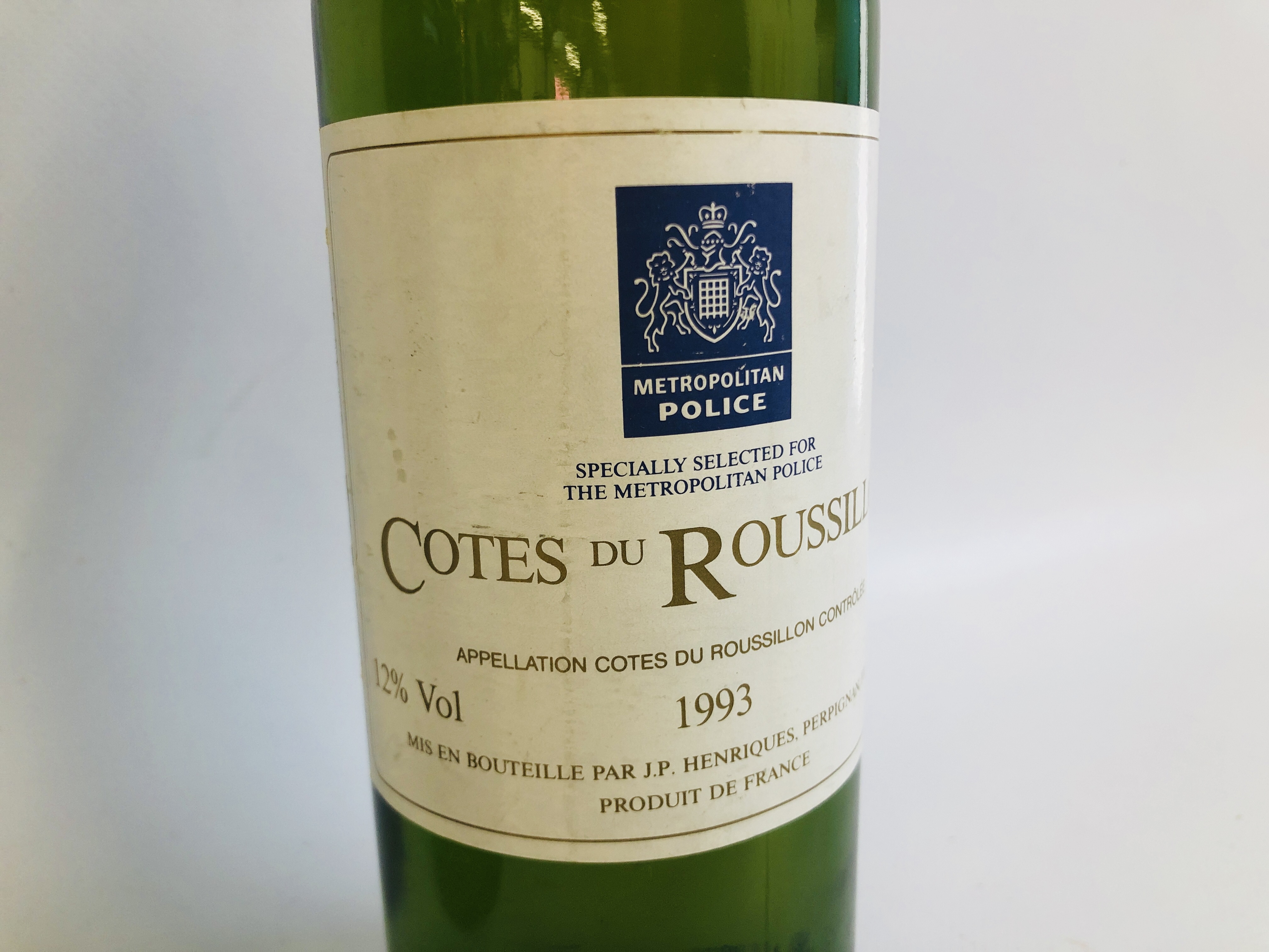 2 X BOTTLES OF 1993 COTES DU ROUSSILLON WINE (ONE RED, - Image 2 of 7