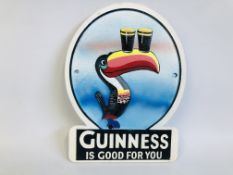 (R) ROUND GUINESS TOUCAN SIGN