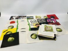CASE CONTAINING APPROX 60 SINGLES RECORDS RELATING TO THE BEATLES AND PAUL McCARTNEY TO INCLUDE