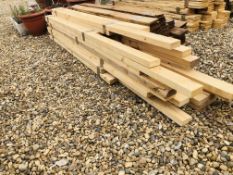 36 X VARIOUS OFFCUT LENGTHS OF 75MM X 35MM TIMBER