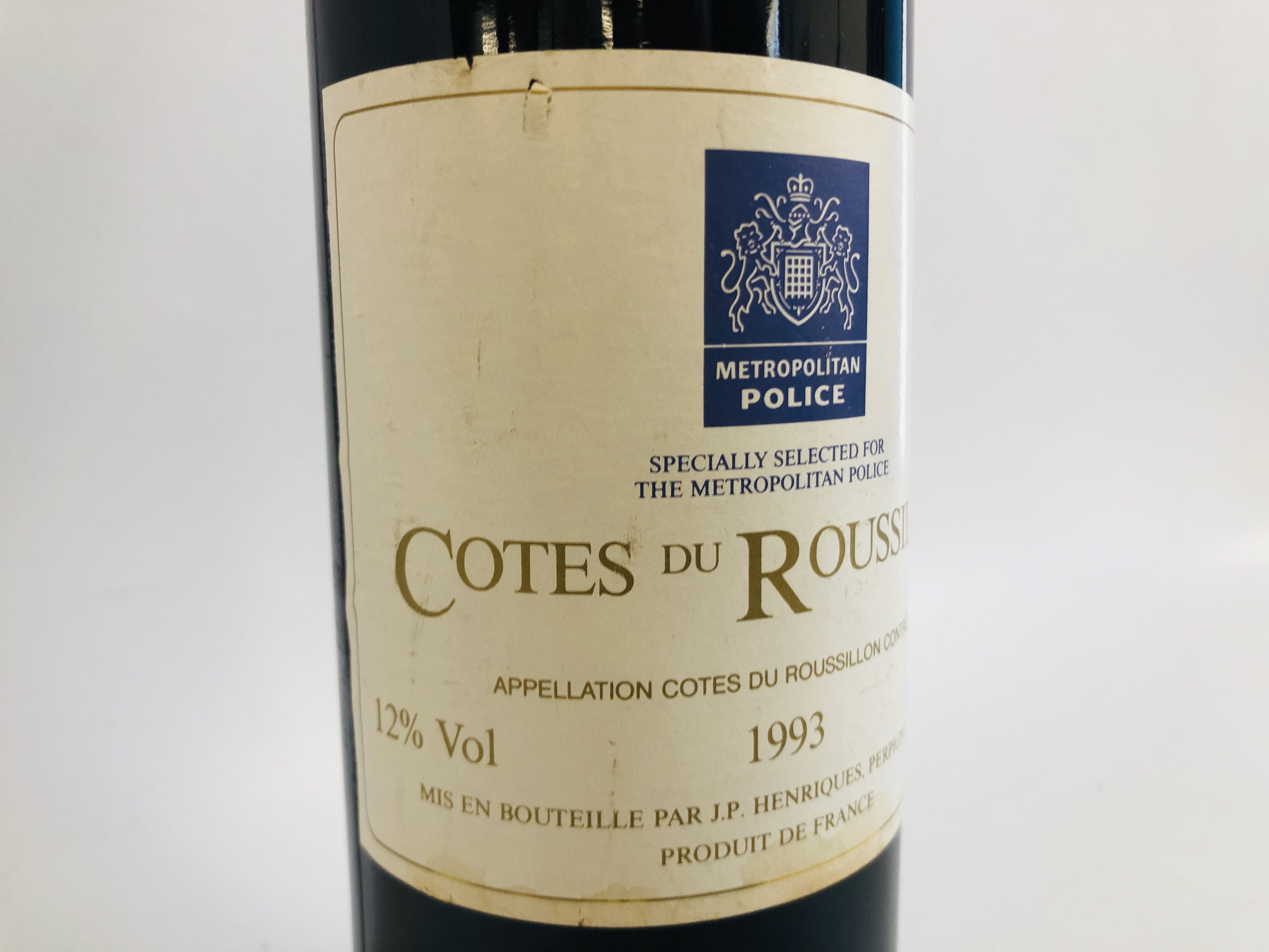 2 X BOTTLES OF 1993 COTES DU ROUSSILLON WINE (ONE RED, - Image 5 of 7