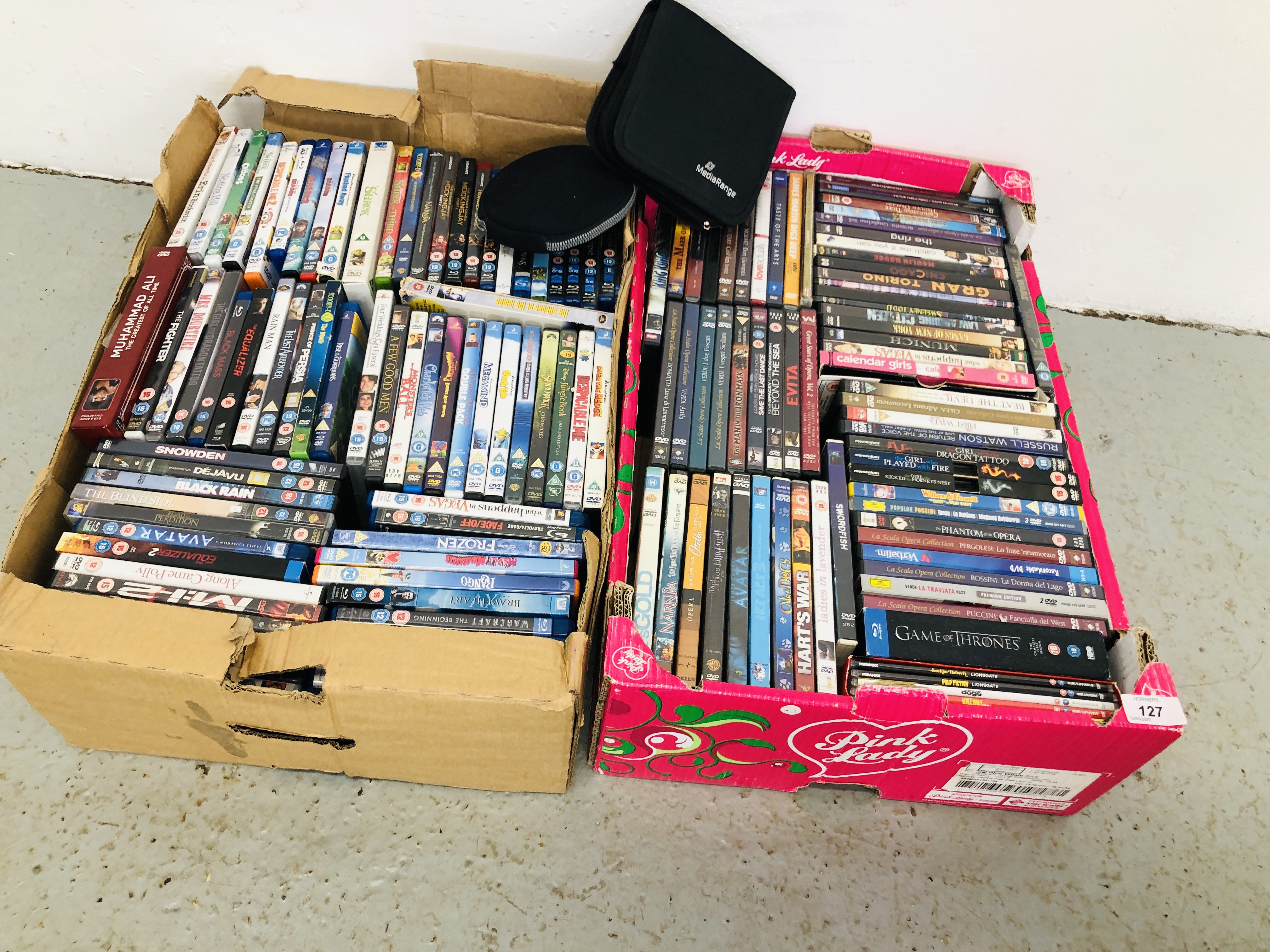 2 X BOXES OF ASSORTED DVD'S