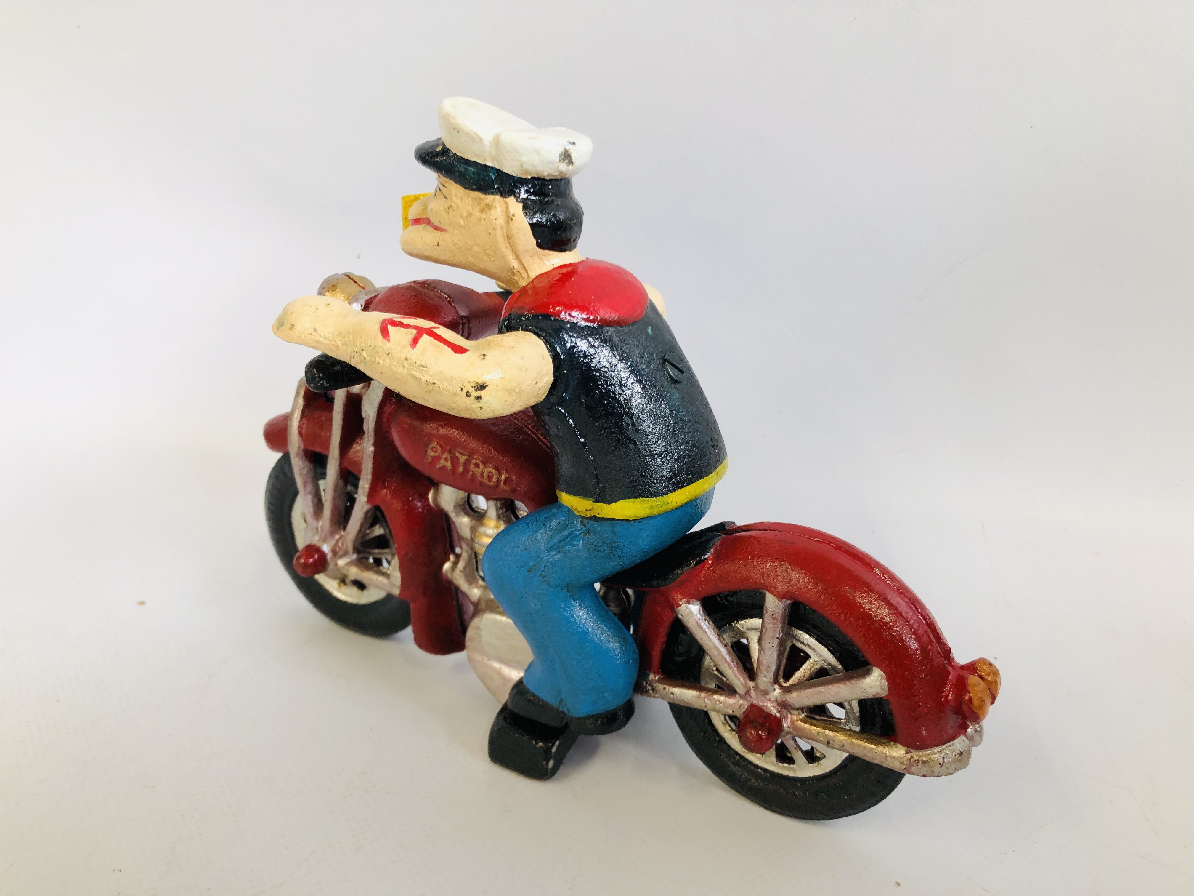 (R) POPEYE FIGURE ON M/C - Image 2 of 2