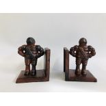 (R) MICHELIN BOOKENDS - BROWN