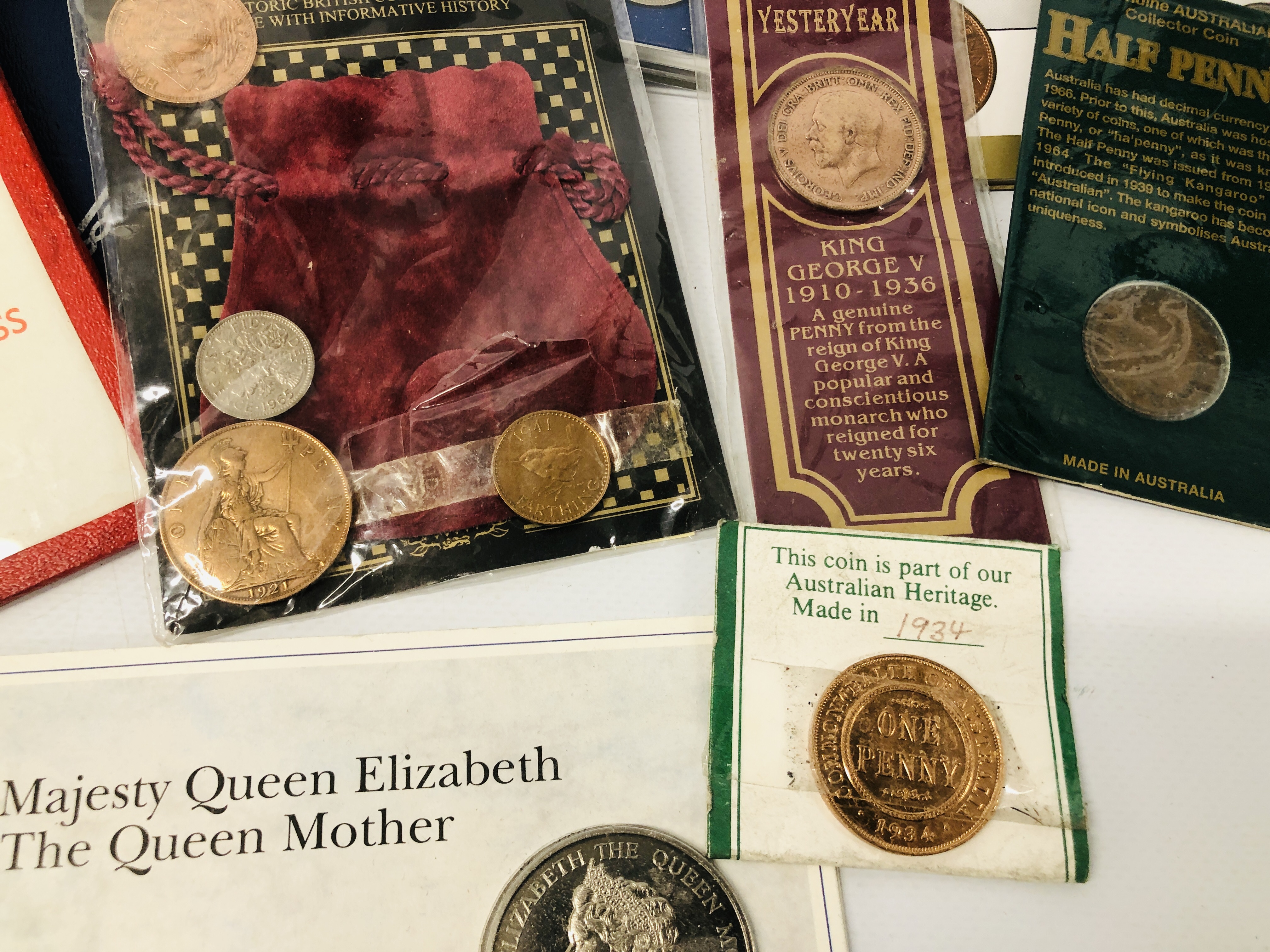 BASKET OF 24 WHITMAN COIN FOLDER ALONG WITH VARIOUS OTHER COINAGE SOME SET, ETC. - Image 4 of 16