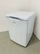 HOTPOINT FUTURE RZA36 UNDER WORK TOP FREEZER - SOLD AS SEEN.