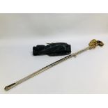 A GEORGE IV 1821 PATTERN INFANTRY OFFICERS SWORD WITH REGULATION BRASS GOTHIC HILT CROWNED IV