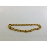 A 9CT GOLD WOVEN BRACELET.