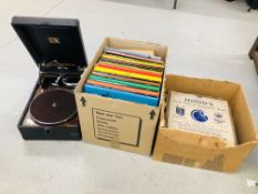 A COLLECTION OF TIME LIFE RECORDS BOOKS "THE SWING ERA" AND VARIOUS RECORDS ALONG WITH BROOKS