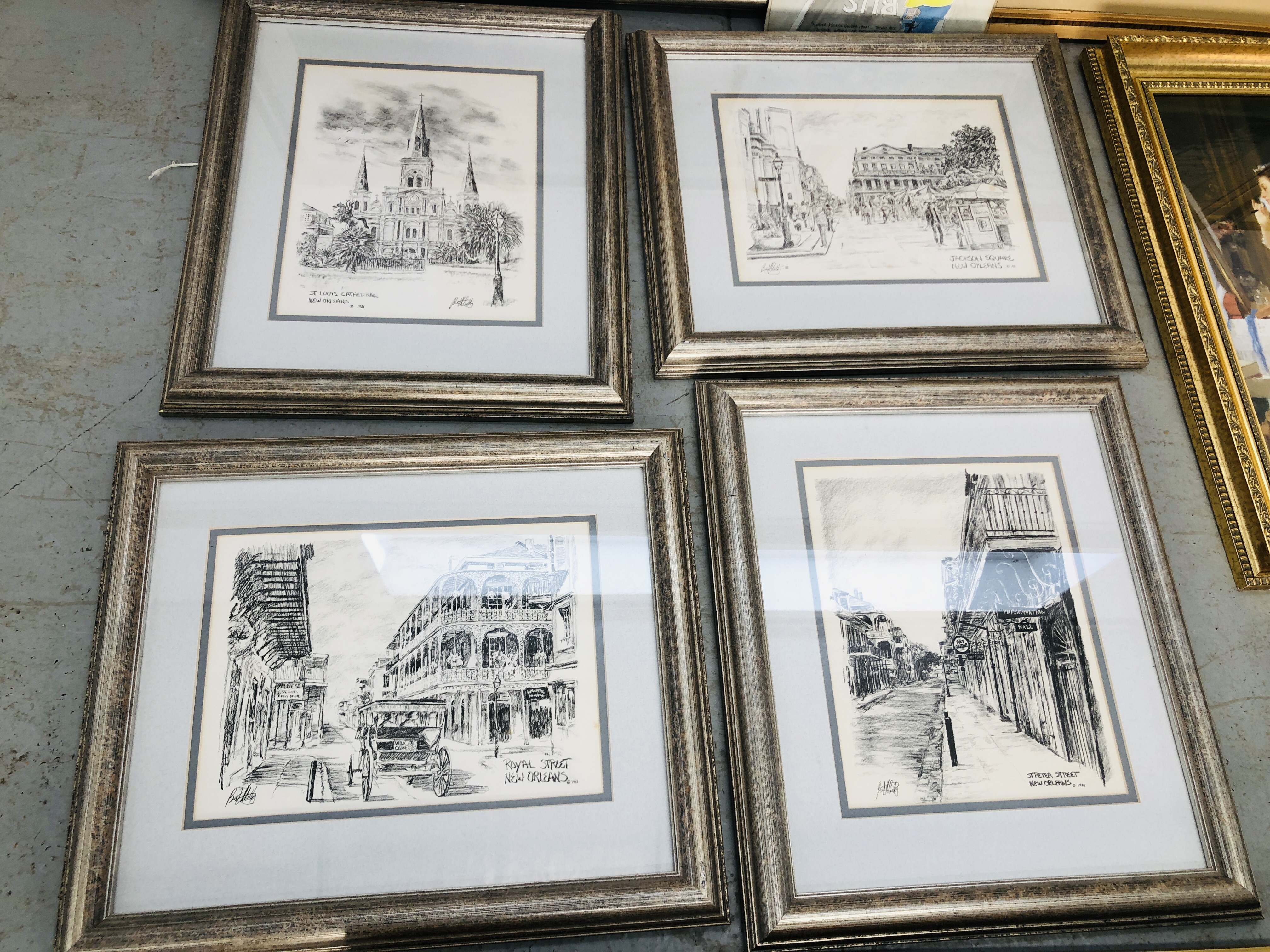 COLLECTION OF ASSORTED FRAMED PICTURES AND PRINTS TO INCLUDE FRAMED MAP, - Image 6 of 8