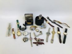 COLLECTION OF ASSORTED LADIES AND GENTS WRIST WATCHES TO INCLUDE ROTARY, ETC.