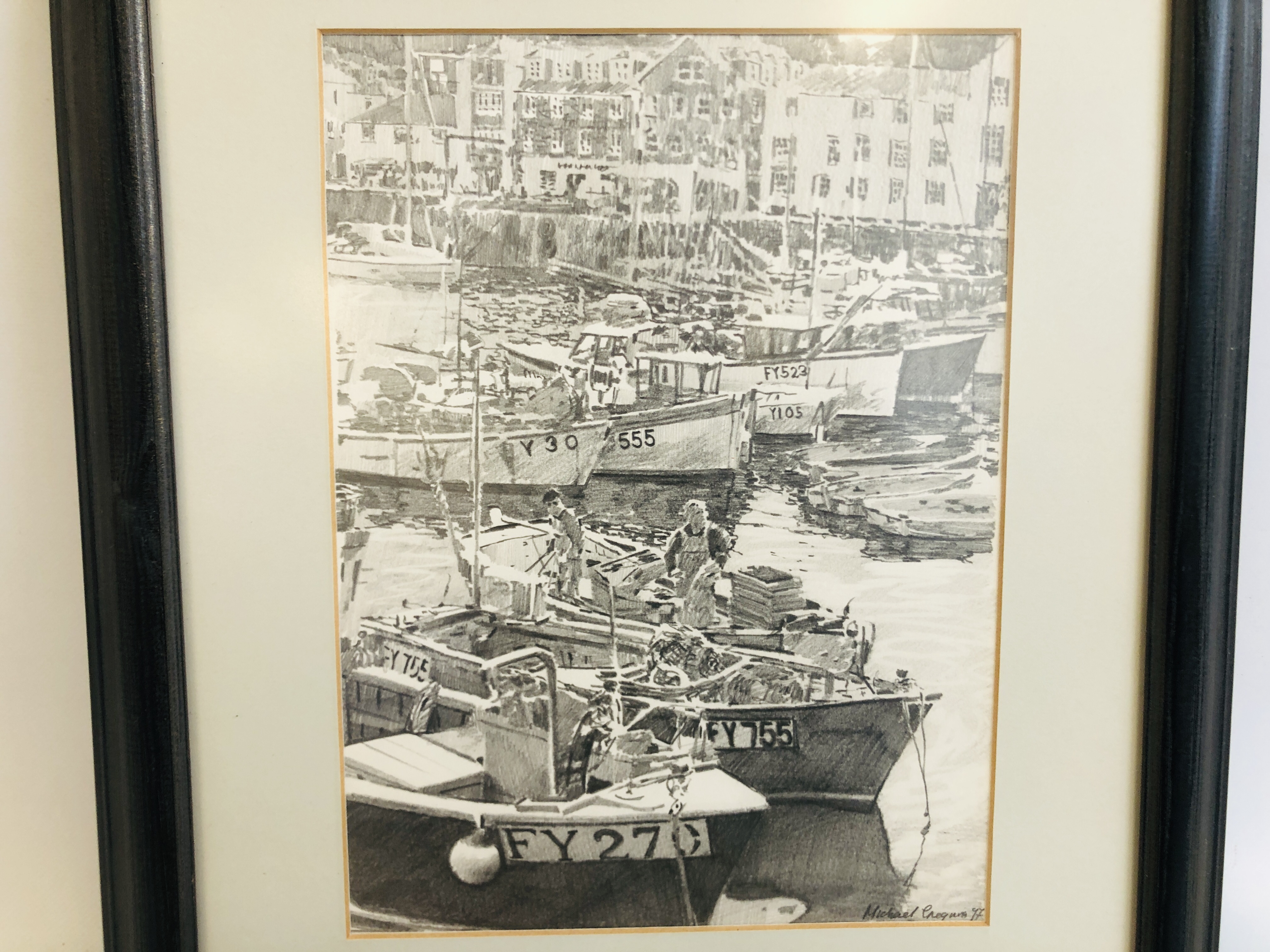 LOCAL FRAMED FISHING TRAWLER PRINT, VINTAGE WARD LOCK & CO. - Image 2 of 7