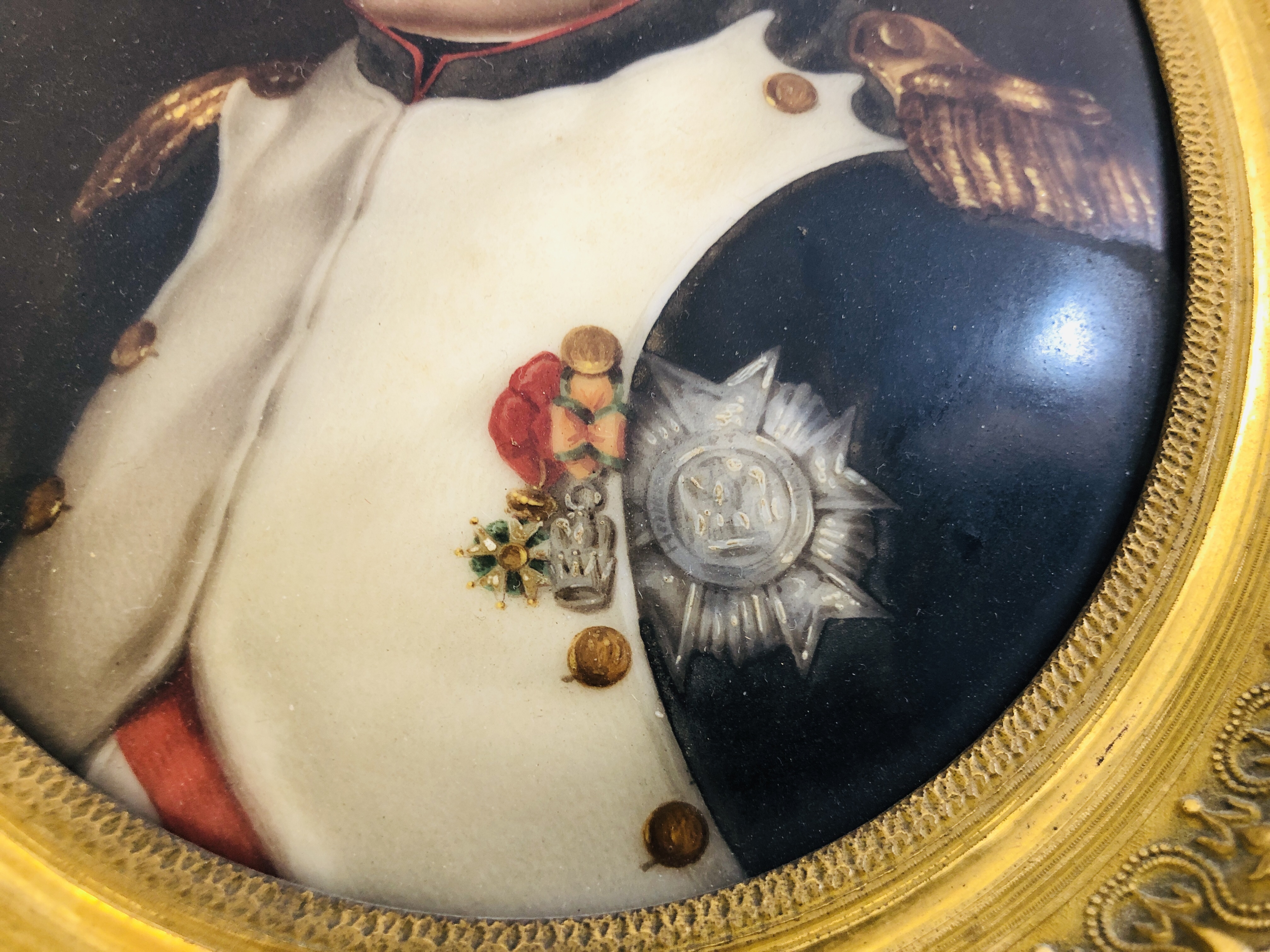 AN OVAL ENAMELLED PLAQUE OF NAPOLEON BY J. - Image 7 of 17