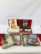 FIVE HARDBACK MILITARY REFERENCE BOOKS IN PROTECTIVE HARD CASES TO INCLUDE A SCHIFFER MILITARY