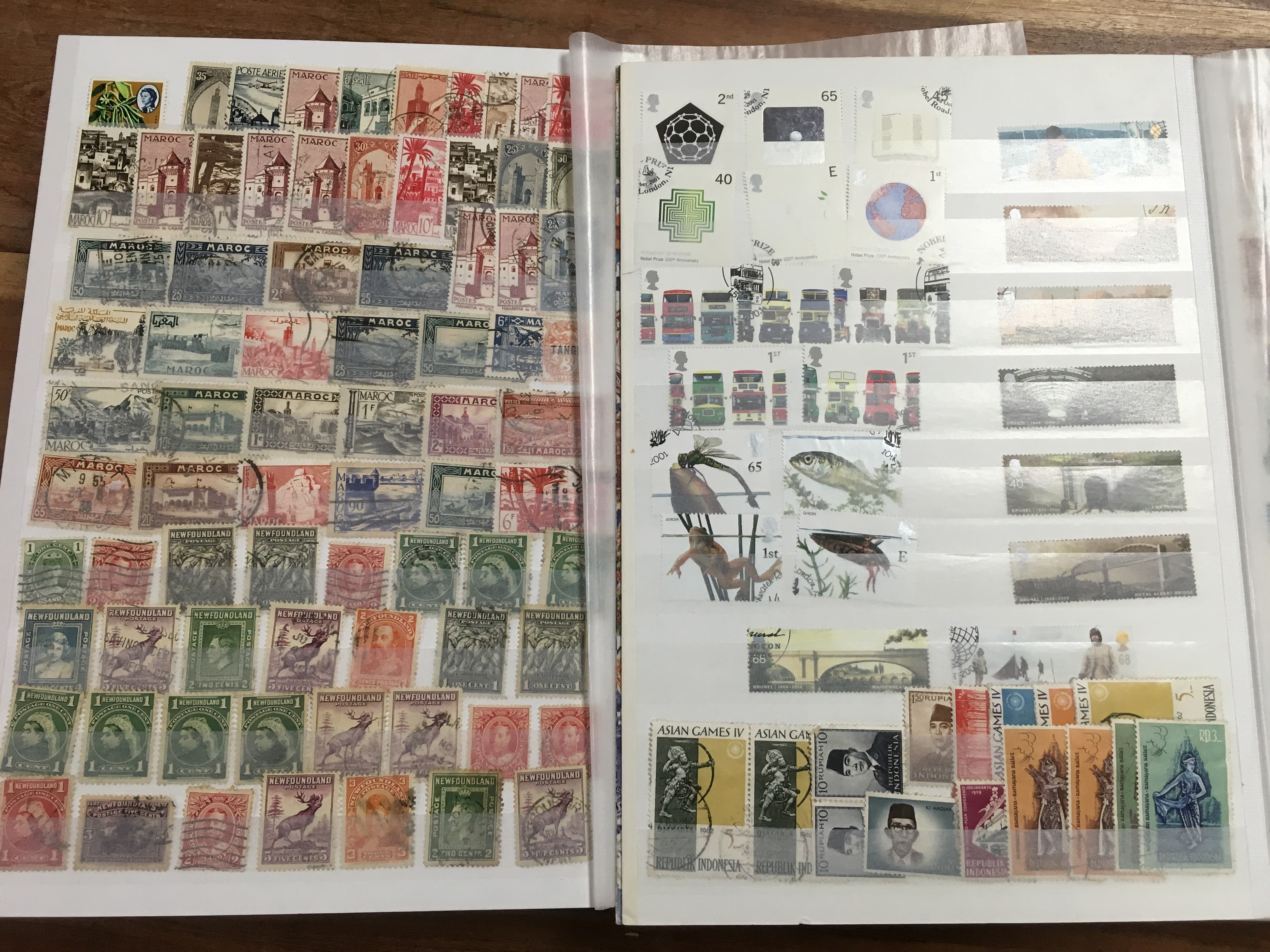 BOX WITH ALL WORLD STAMPS IN ELEVEN STOCKBOOKS, REVENUES, GERMANY, GB, MOZAMBIQUE, BERMUDA ETC. - Image 5 of 5