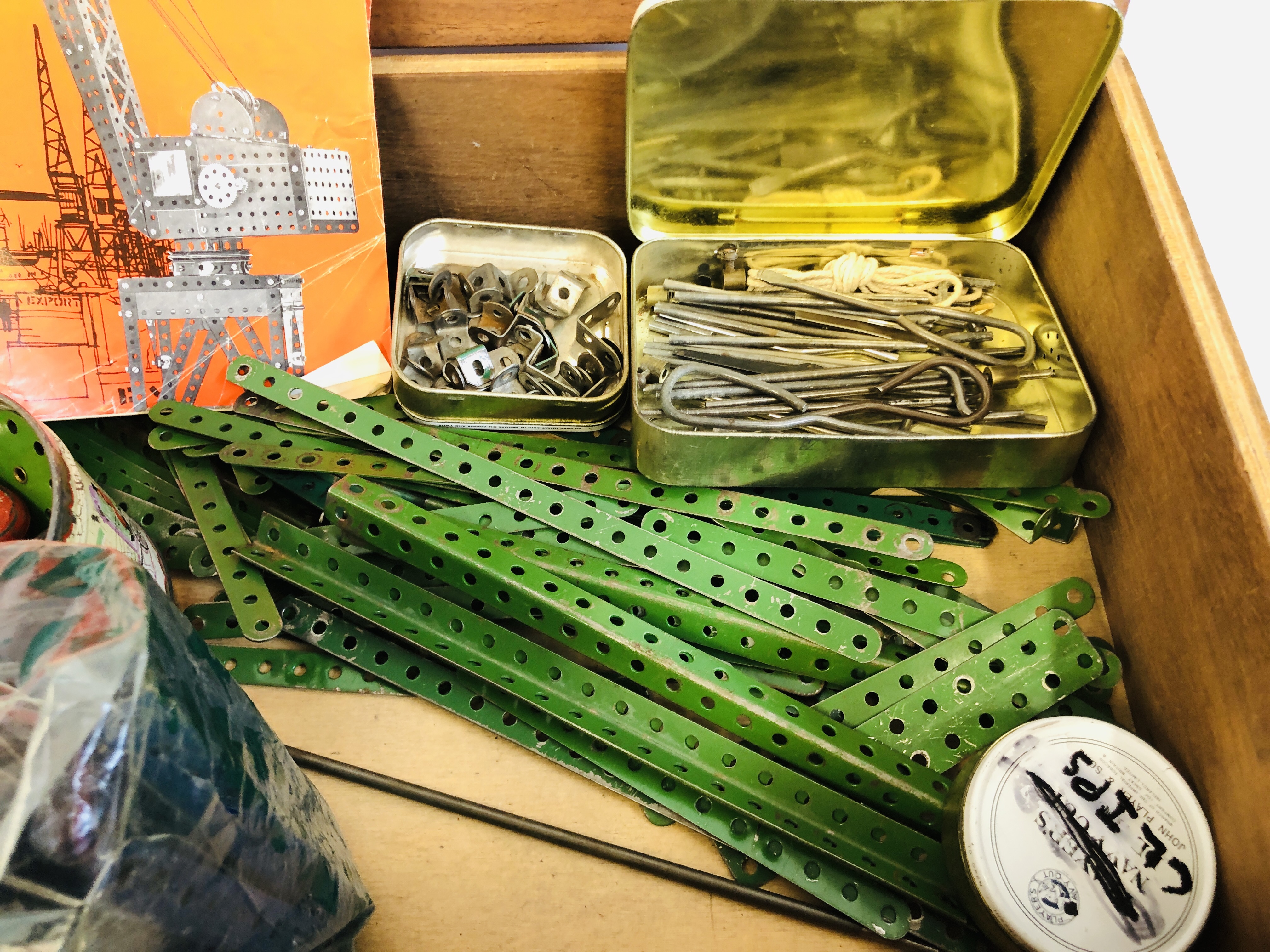 A BOX CONTAINING VINTAGE MECCANO AND CORGI BUS. - Image 5 of 10