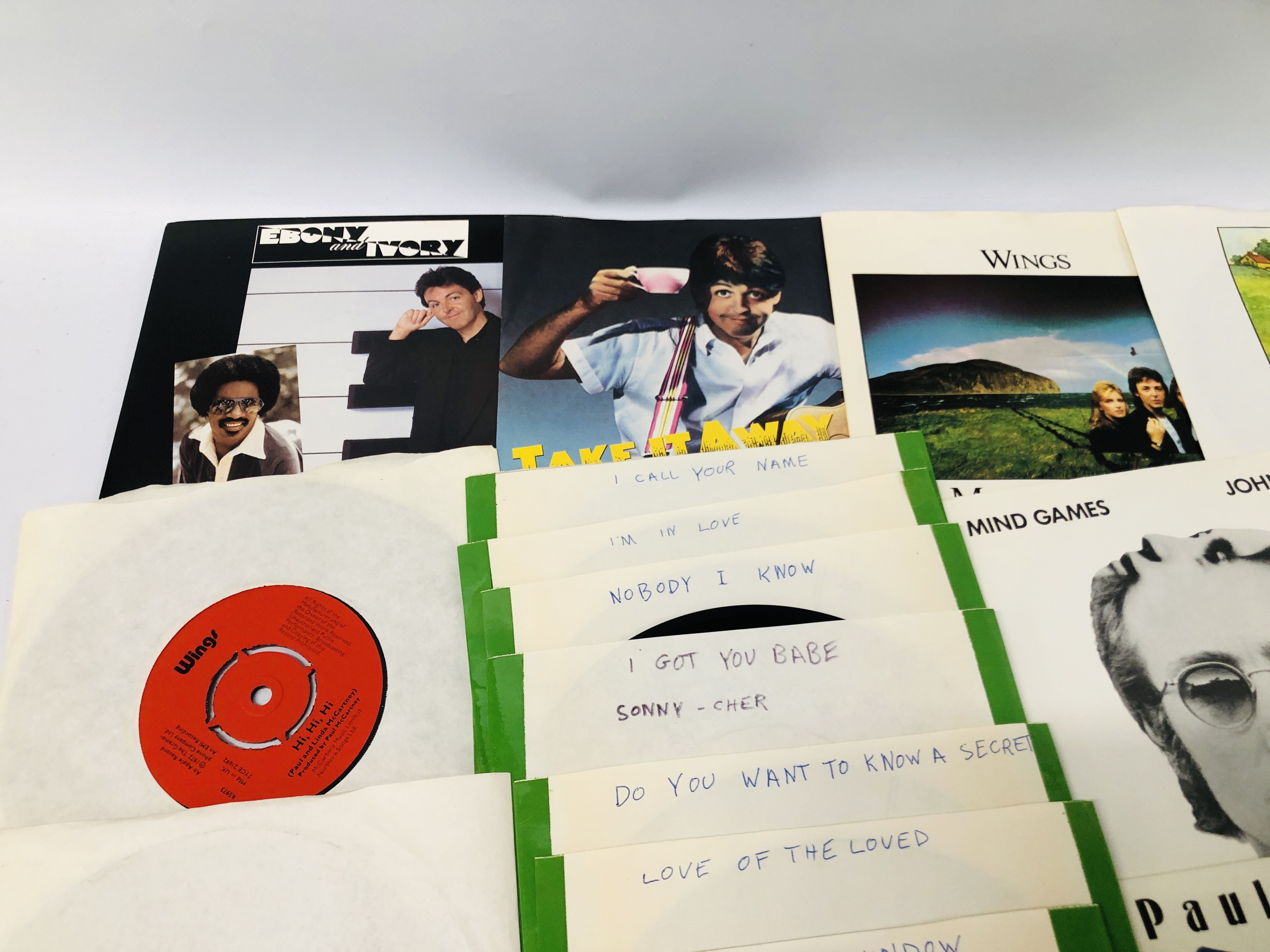 CASE CONTAINING APPROX 60 SINGLES RECORDS RELATING TO THE BEATLES AND PAUL McCARTNEY TO INCLUDE - Image 3 of 10