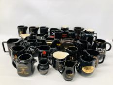 COLLECTION OF 27 ASSORTED ADVERTISING BAR WATER JUGS TO INCLUDE WADE.