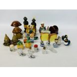 COLLECTION OF ASSORTED CRUETS,