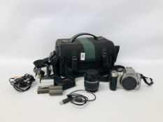 CANNON E0S 300D DIGITAL CAMERA WITH CANNON 18-55MM LENS, CHARGERS,