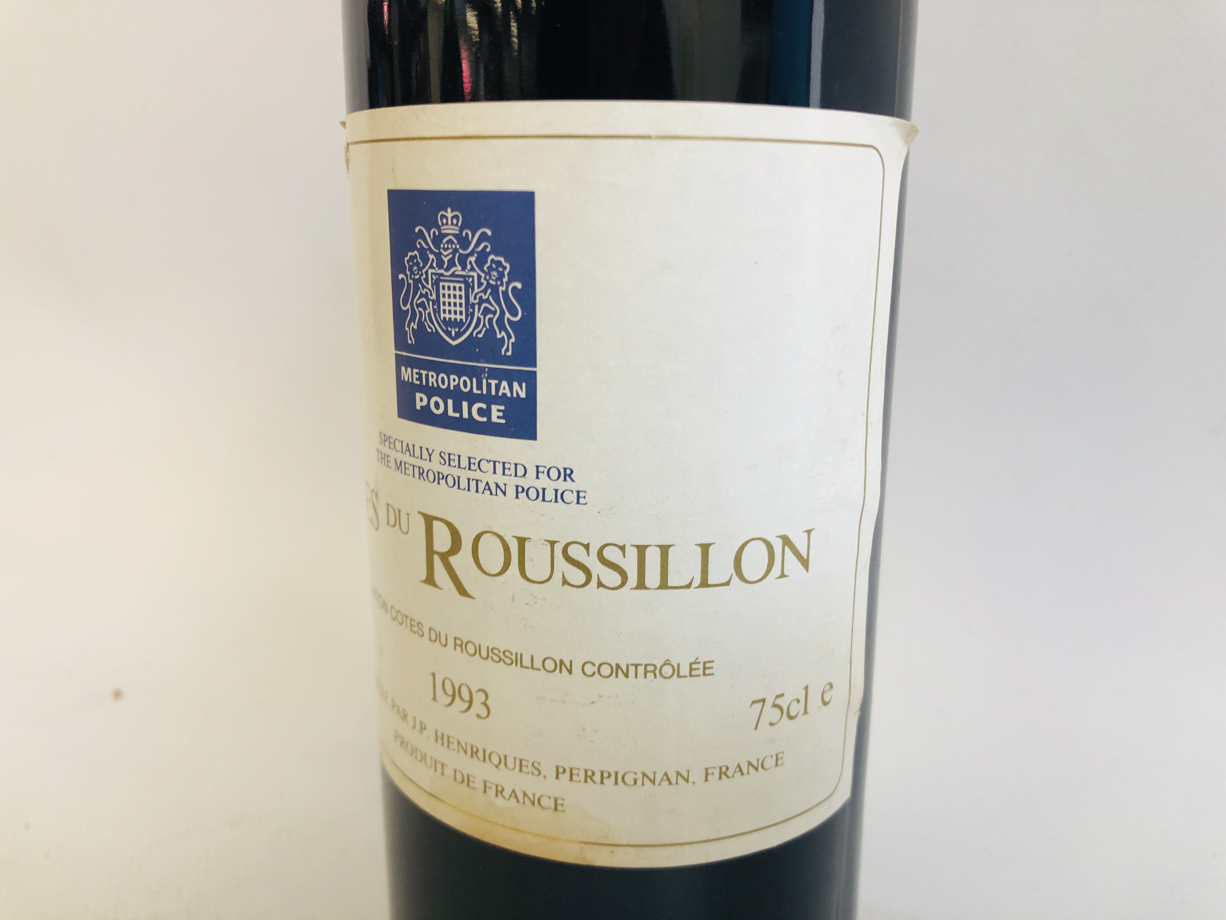 2 X BOTTLES OF 1993 COTES DU ROUSSILLON WINE (ONE RED, - Image 6 of 7