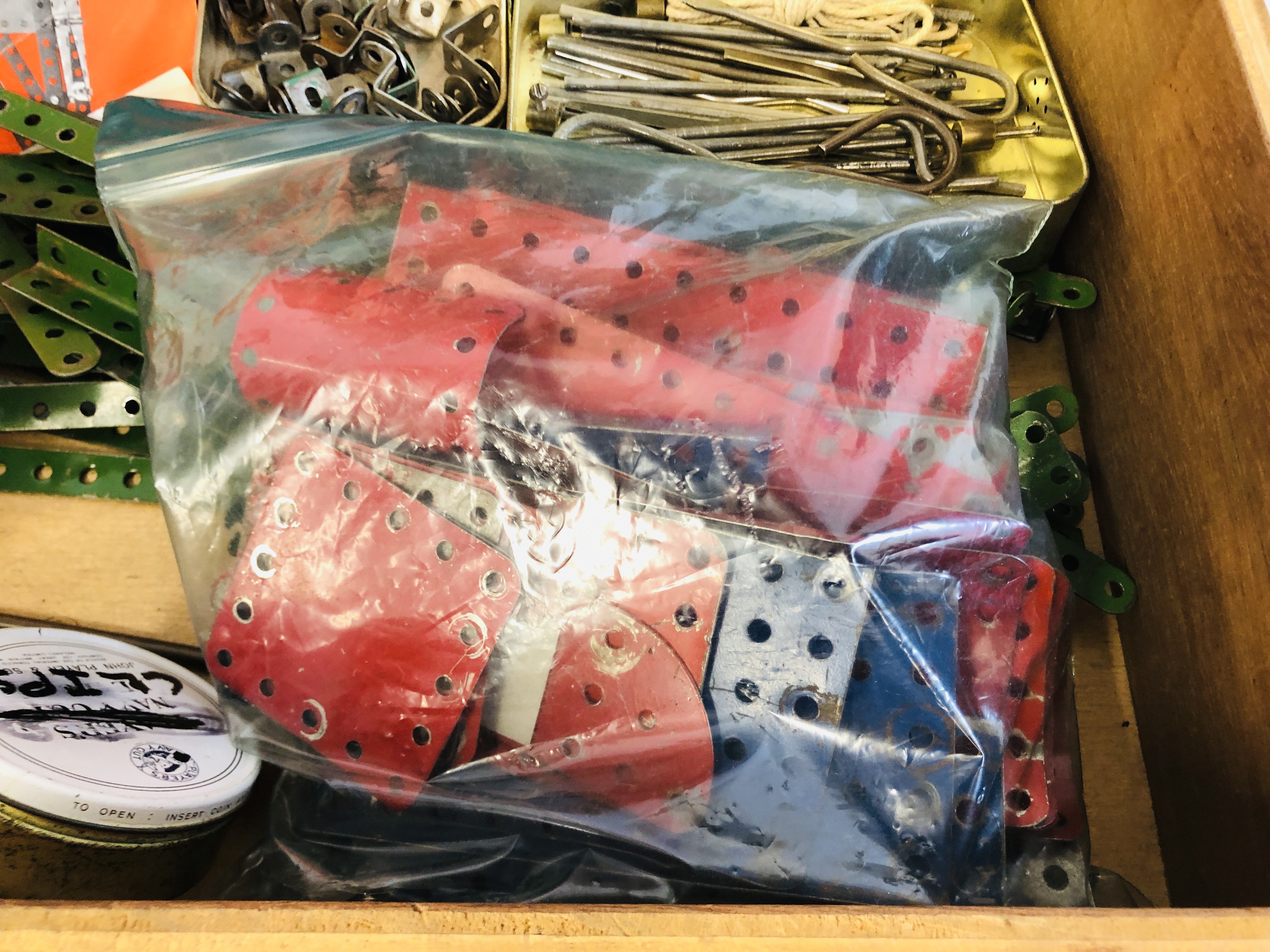 A BOX CONTAINING VINTAGE MECCANO AND CORGI BUS. - Image 4 of 10