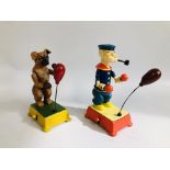 (R) BOXING POPEYE AND DOG FIGURES