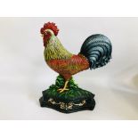 (R) COCKEREL DOORSTOP