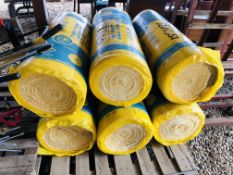 6 X ROLLS ISOVER 100MM RD PARTY WALL INSULATION.