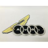 (R) ASTON MARTIN & AUDI PLAQUES