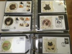 A COLLECTION OF BENHAM CAT THEMED COVERS IN TWO ALBUMS.