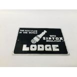 (R) ALUMINIUM LODGE PLAQUE