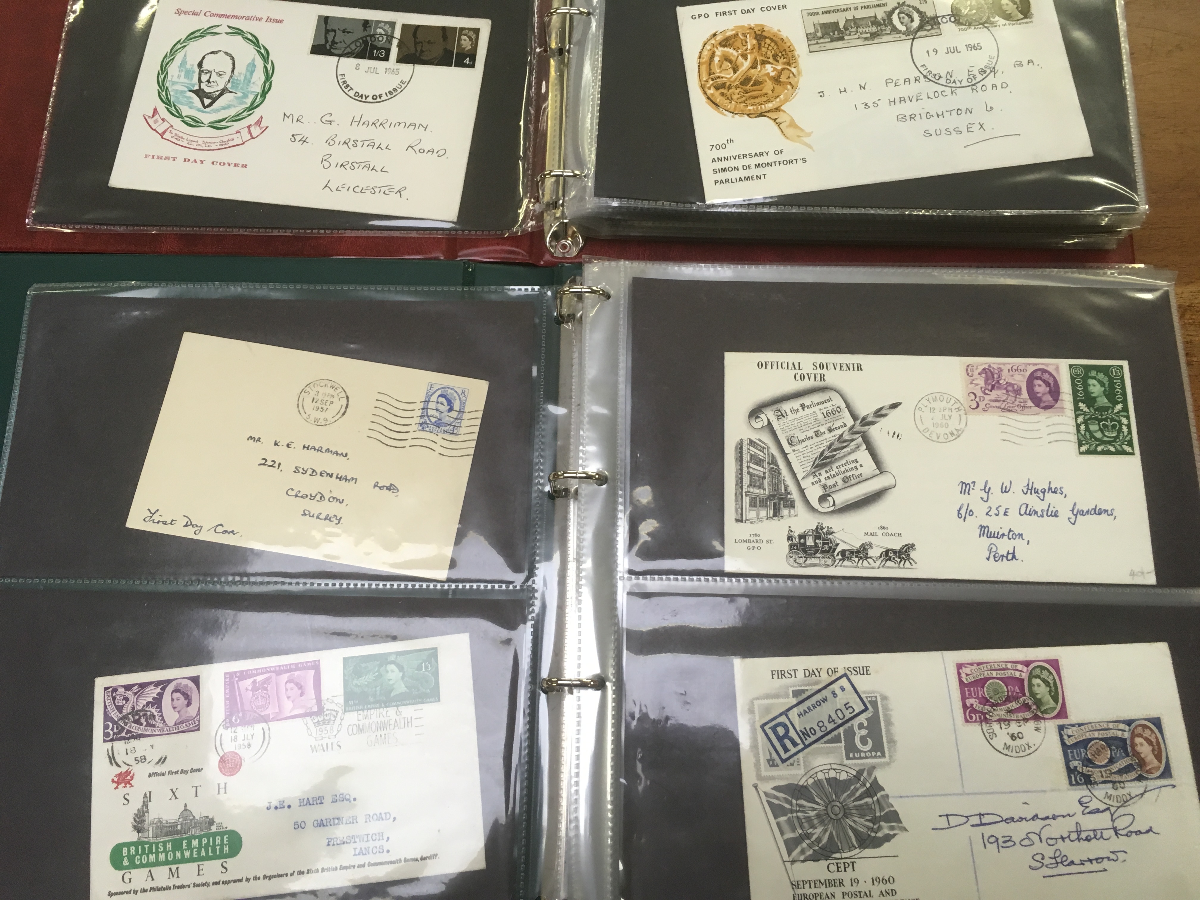 BOX WITH A COLLECTION OF GB FIRST DAY COVERS IN FIVE ALBUMS, 1953-2000 WITH BETTER 1960's. - Image 3 of 6