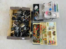 BOX CONTAINING A LARGE QUANTITY FISHING REELS TO INCLUDE MILLIONAIRE, SHAKESPEARE,