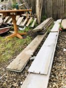 SIX VARIOUS LENGTH RECLAIMED SCAFFOLD BOARDS