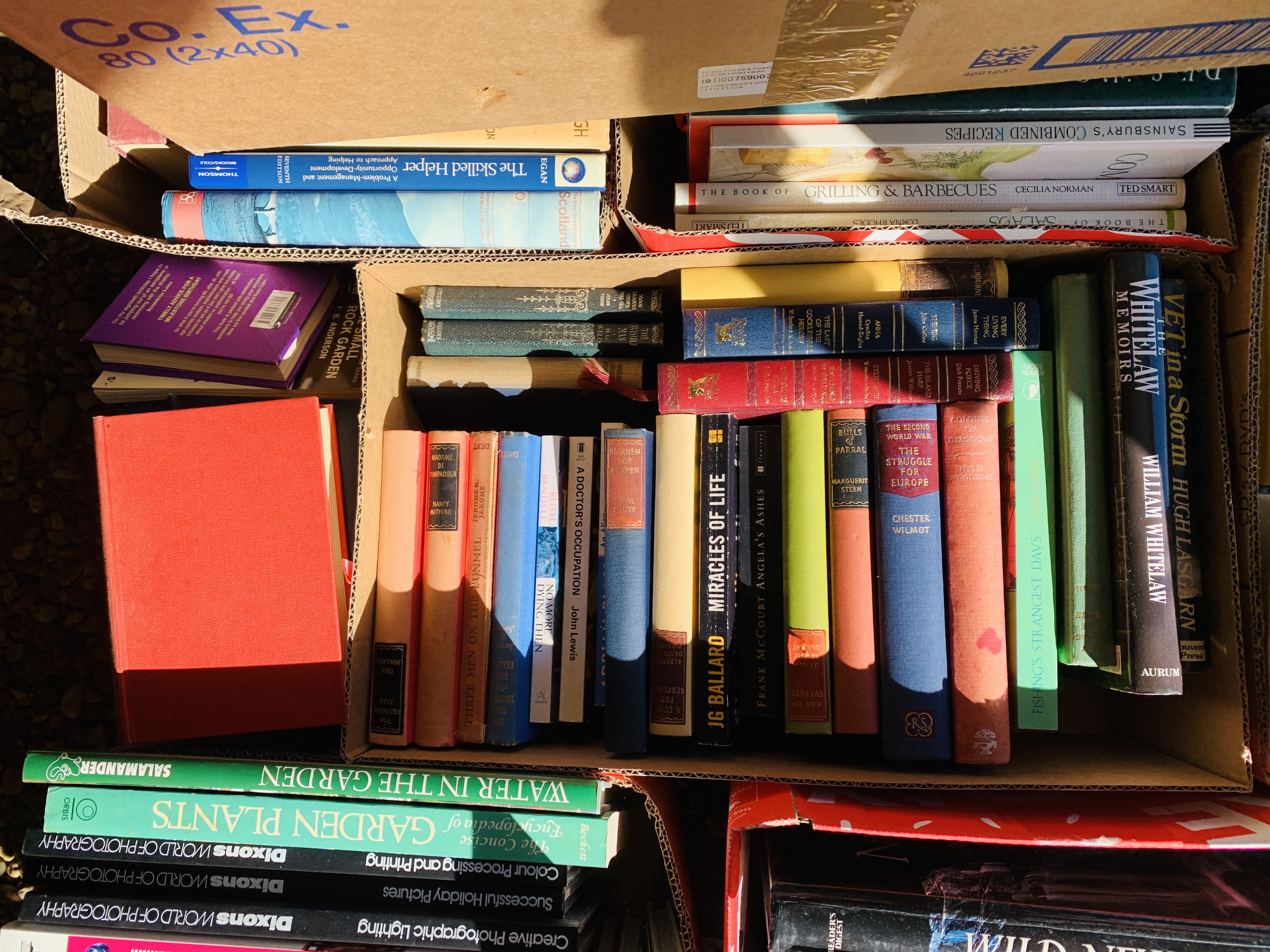 9 X BOXES OF ASSORTED BOOKS TO INCLUDE CHARLES DICKENS, GARDENING, COOKING, NORFOLK ETC. - Image 6 of 10