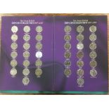 "THE GREAT BRITISH 50p COIN COLLECTION FOLDERS (3), PARTIALLY FILLED,