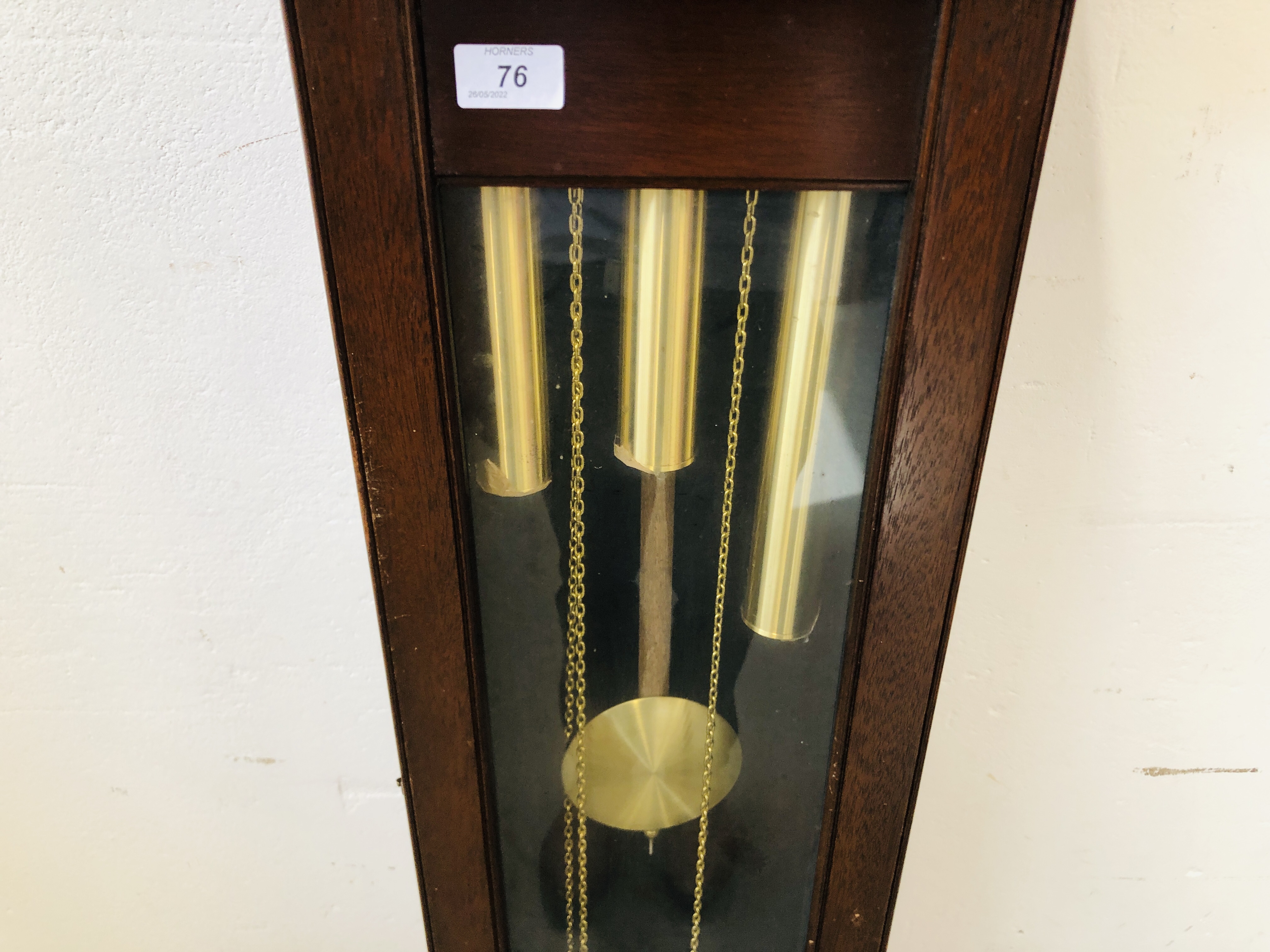 A REPRODUCTION WESTMINSTER CHIMING LONG CASE CLOCK THE DIAL MARKED W.G. - Image 4 of 9