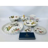 COLLECTION OF EIGHT PIECES OF ROYAL WORCESTER EVESHAM,