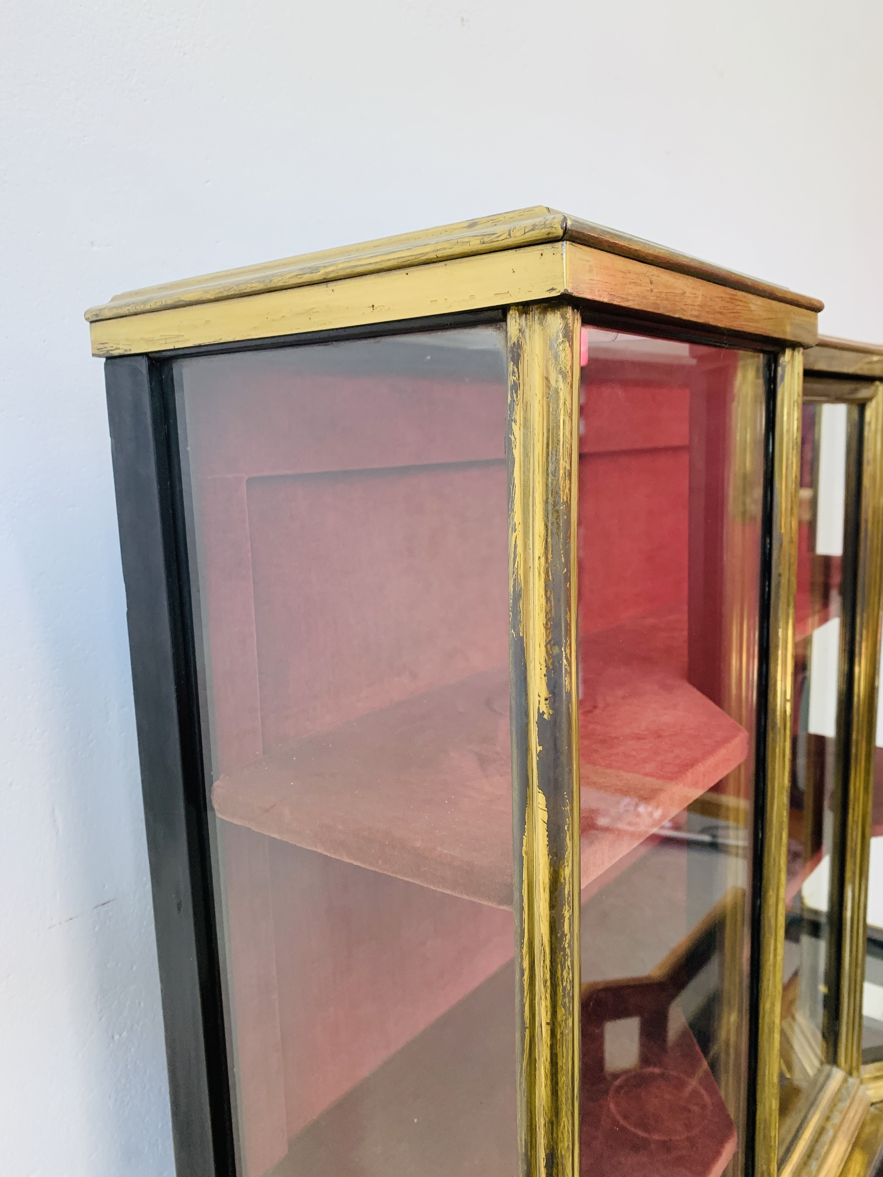 A C19th FRENCH BRASS AND EBONISED CABINET, THE TOP AND SIDES GLAZED, - Image 12 of 31
